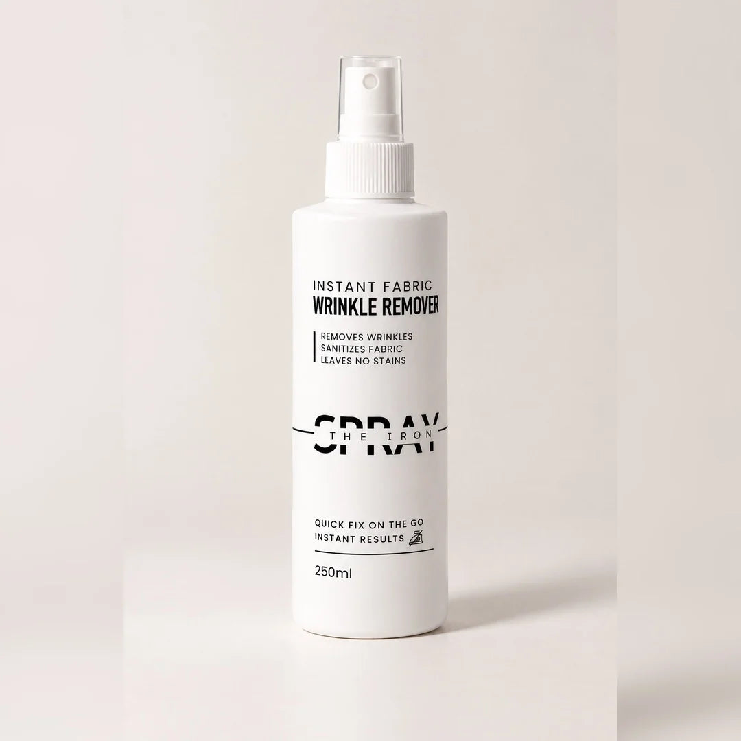 Wrinkle Remover Spray for Most Fabrics, Made for Quick Outfit Touch-Ups on Busy Mornings and Travel Days