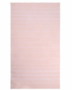 XL Bath Towels 2-Pack in Calcite Pink with Flat-Weave Face and Looped Terry Back · Two XL bath towels