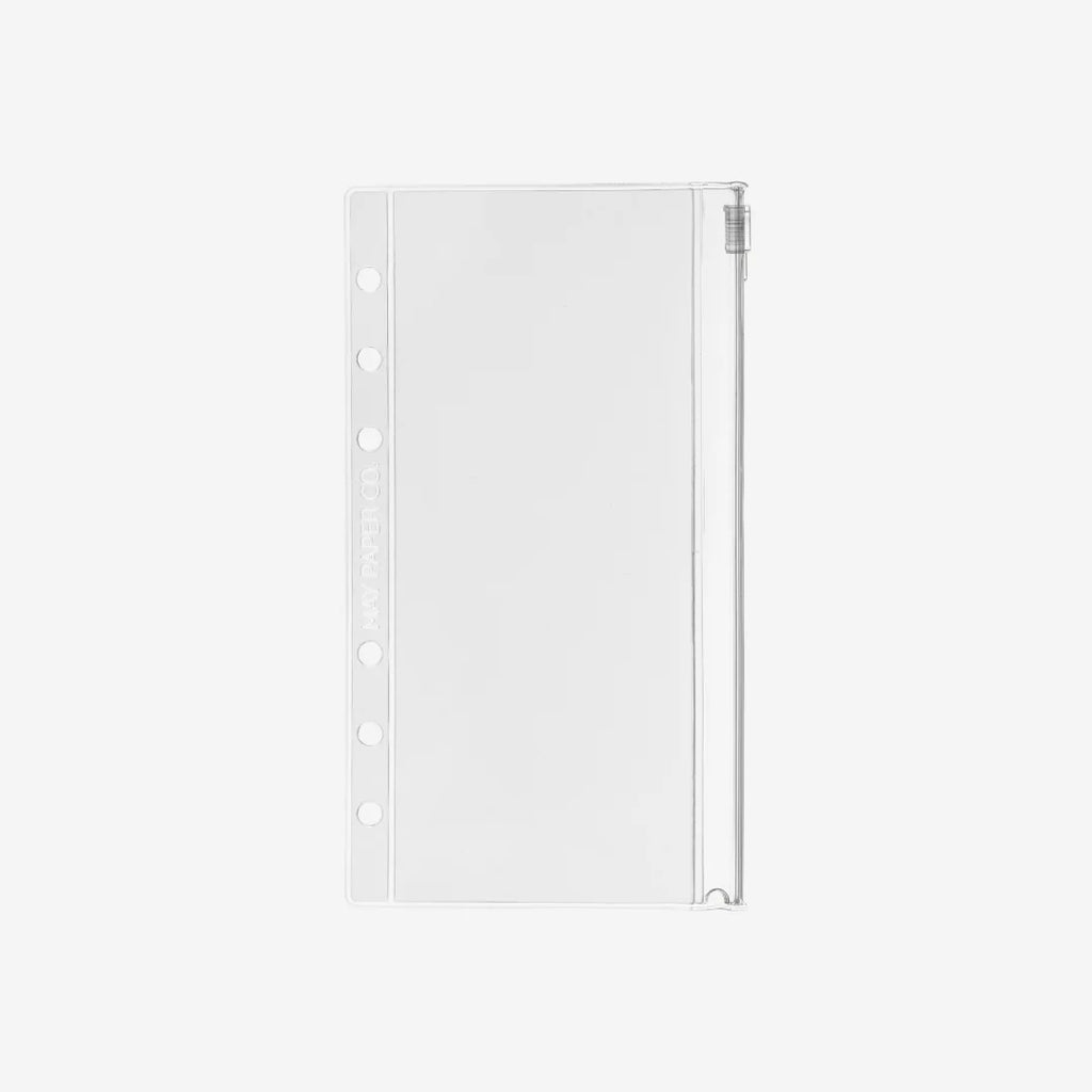 Ziplock Planner Pocket in Frosted Vinyl for Pocket, A6, Personal, A5 and More Sizes · Frosted finish