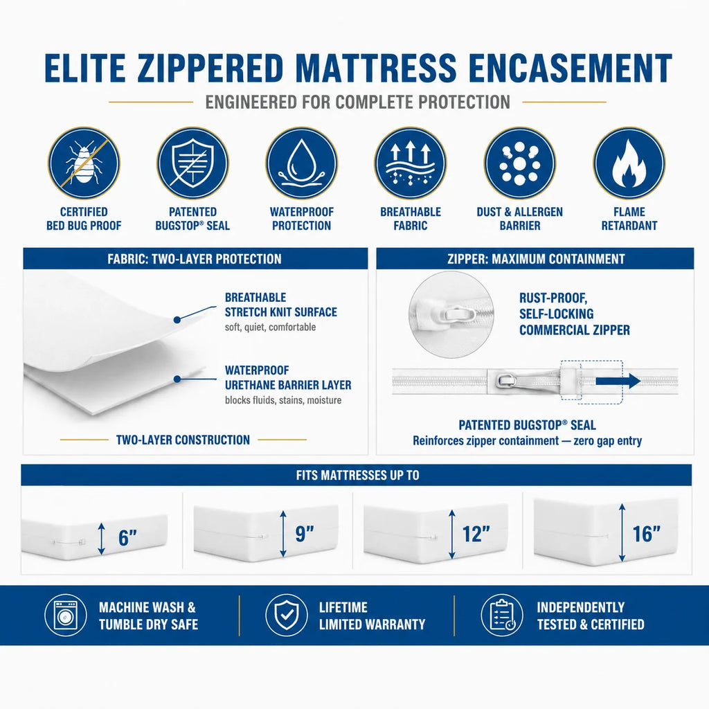 Zippered Mattress Encasement
